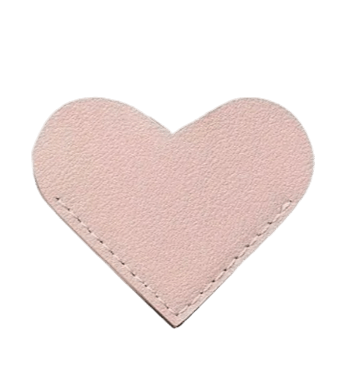 Hartvormige Hoek Boekenlegger Kunstleer - 5x6cm - Medase