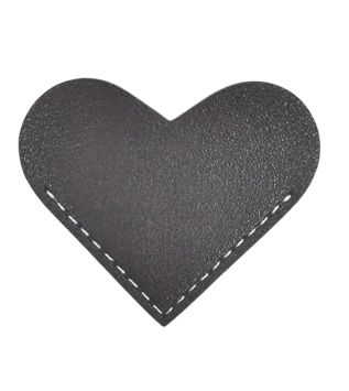Hartvormige Hoek Boekenlegger Kunstleer - 5x6cm - Medase