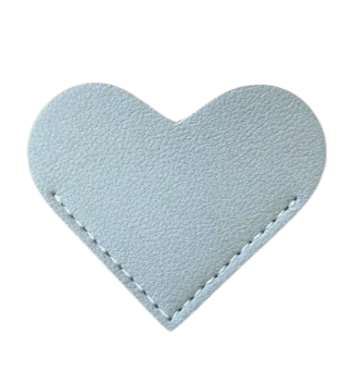 Hartvormige Hoek Boekenlegger Kunstleer - 5x6cm - Medase