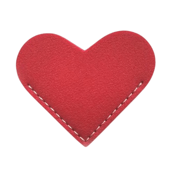 Hartvormige Hoek Boekenlegger Kunstleer - 5x6cm - Medase