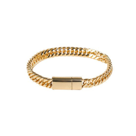 Heren schakel armband Sophisticated - Goud - Medase