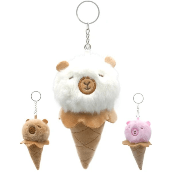 IJsje Capybara Sleutelhanger Pluche - Kawaii Sleutelhanger - Div kleuren - Medase