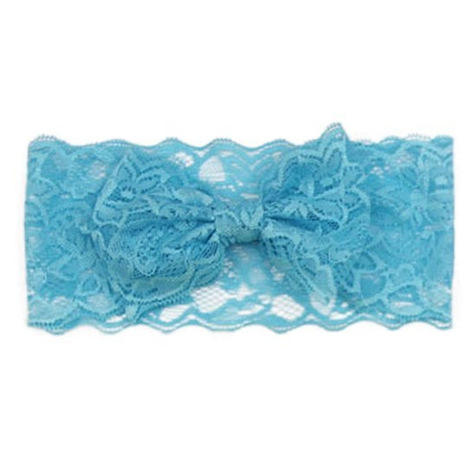 Kanten kinder haarband - Blauw - Medase