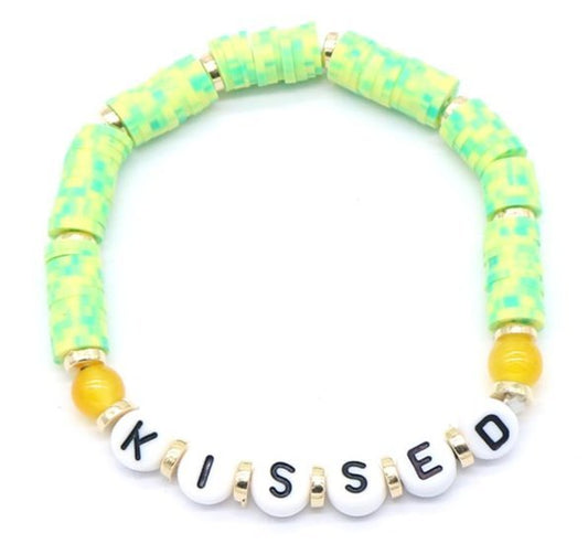 Katsuki armband kissed - Geel/groen - Medase