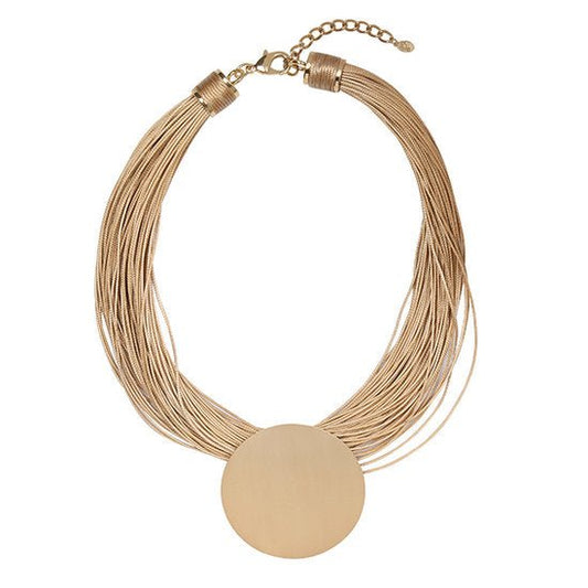 Ketting Big Circle - Taupe - Medase