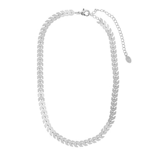 Ketting chevron - zilver - Medase