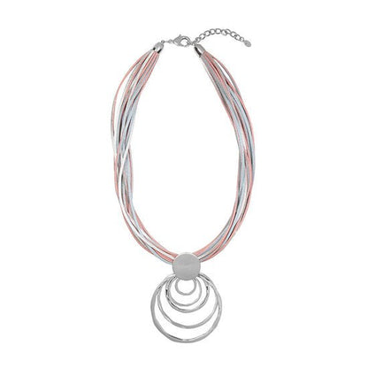 Ketting 'Circles' - Zilver - Medase