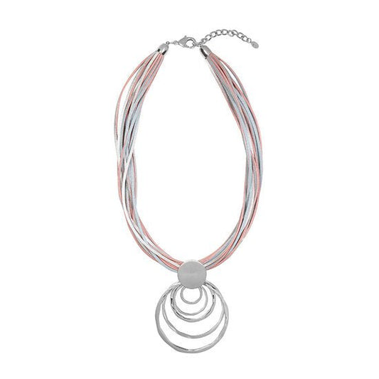 Ketting 'Circles' - Zilver - Medase