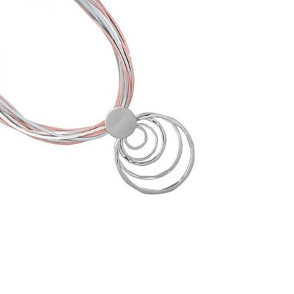 Ketting 'Circles' - Zilver - Medase