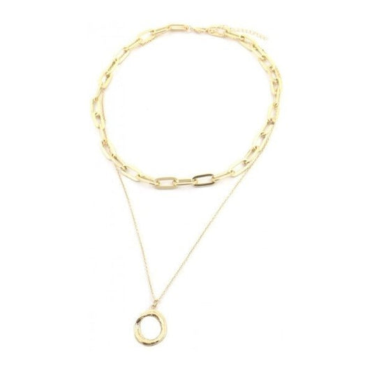 Ketting dubble chain - Goud - Medase