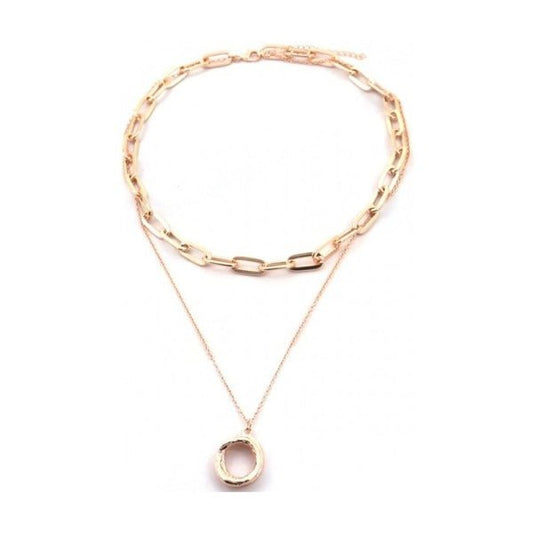 Ketting dubble chain - Rose Goud - Medase