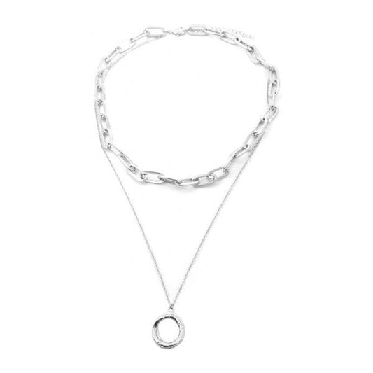 Ketting dubble chain - Zilver - Medase