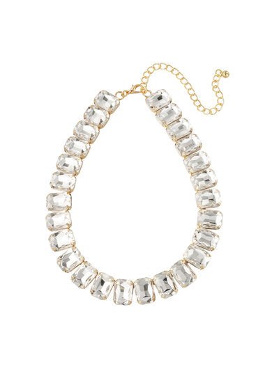 Ketting glamour - Goud/wit - Medase