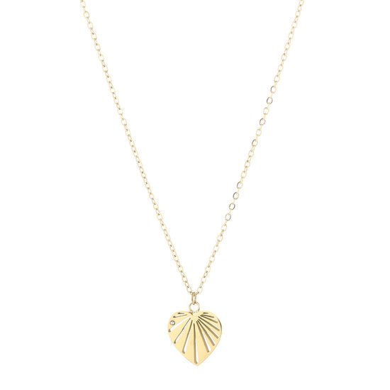Ketting heart - Goud - Medase