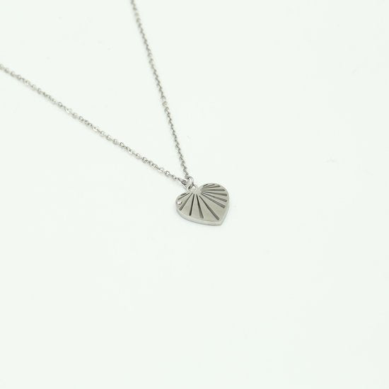 Ketting heart - Zilver - Medase