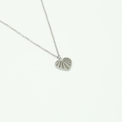 Ketting heart - Zilver - Medase