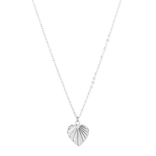 Ketting heart - Zilver - Medase