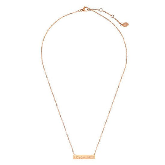 Ketting i love you mom - Rose gold - Medase