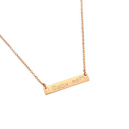 Ketting i love you mom - Rose gold - Medase