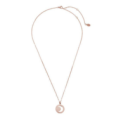 Ketting moon stainless steel - Goud - Medase