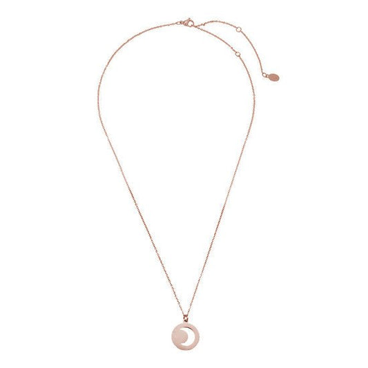 Ketting moon stainless steel - Goud - Medase