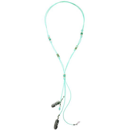 Ketting mystical leafs - Blauw - Medase