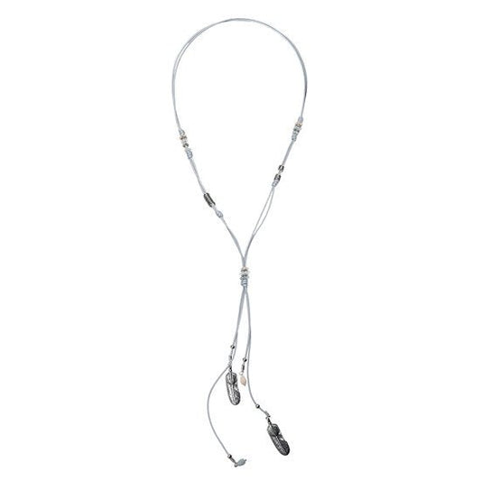 Ketting mystical leafs - Grijs - Medase