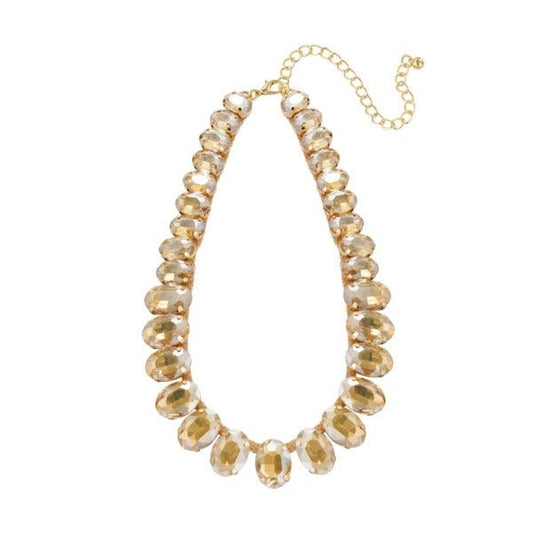 Ketting oval glamour - Goud/Champgane - Medase