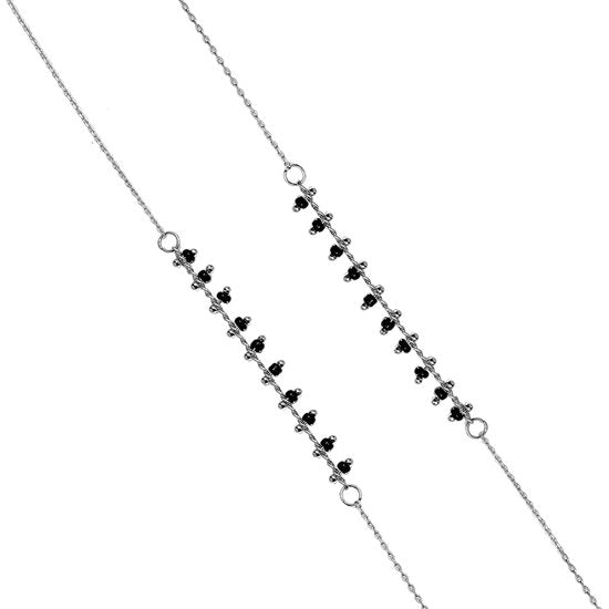Ketting small beads - Zwart - Medase