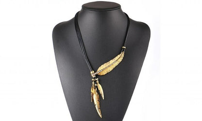 Ketting veer - zwart/goud - Medase