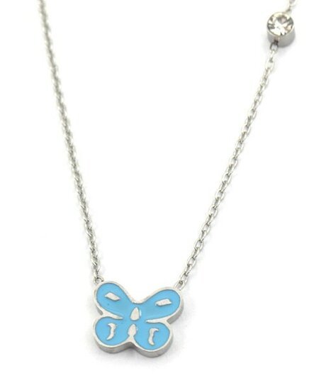 Ketting vlinder blauw - Medase