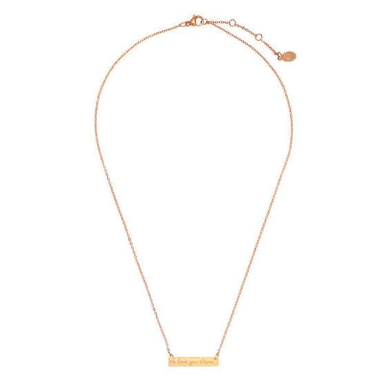 Ketting we love you mom - Goud - Medase