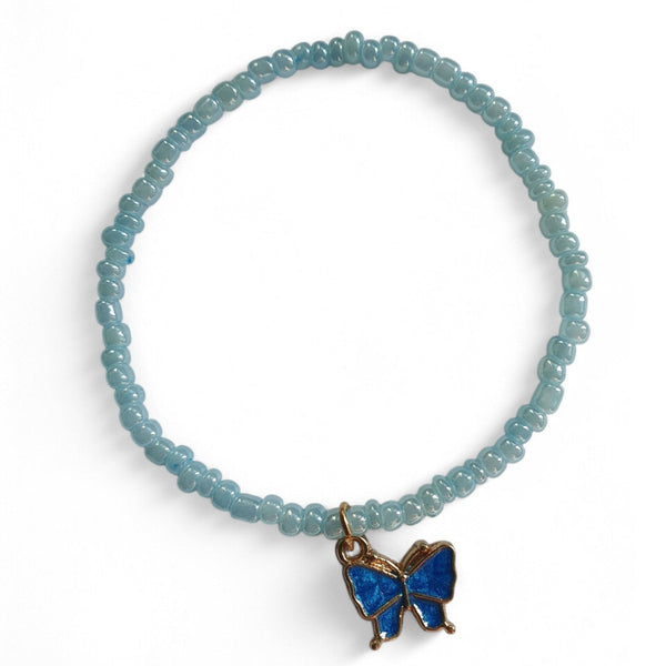 Kinder armband vlinder - Blauw - Medase