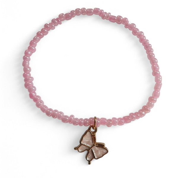 Kinder armband vlinder - Roze - Medase