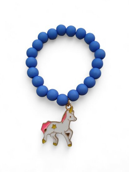 Kinderarmband eenhoorn blauw - Medase