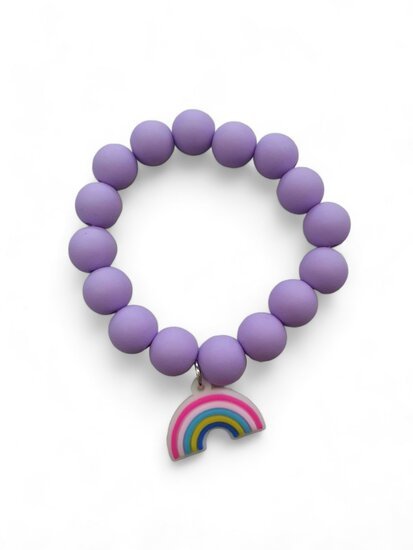 Kinderarmband rainbow paars - Medase