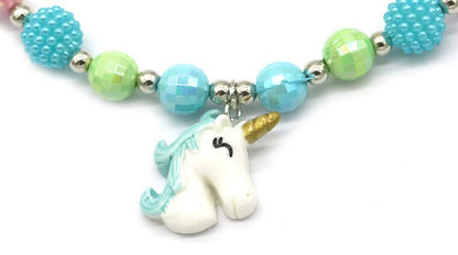 Kinderketting eenhoorn - blauw - Medase