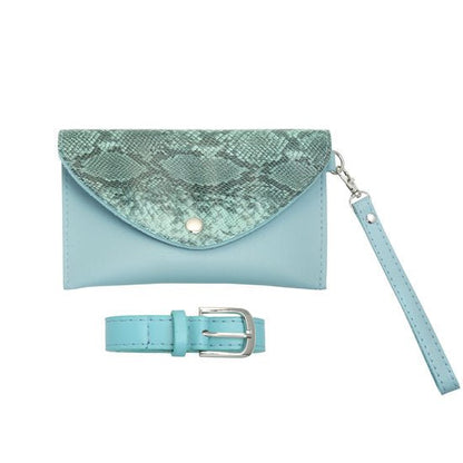 Kleine tas/Heup tas met riem snake - Blauw - Medase