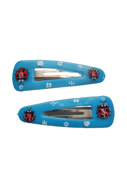 klik klak speldjes lieveheersbeestje - Blauw - Medase