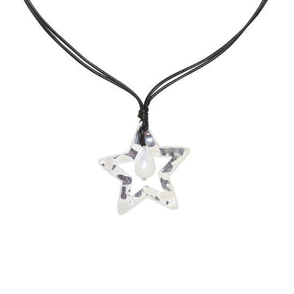 Lange ketting pearl star - Medase