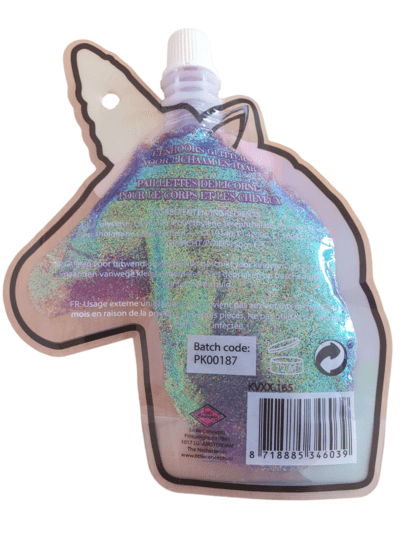 Little divas eenhoorn glitter paars - Medase
