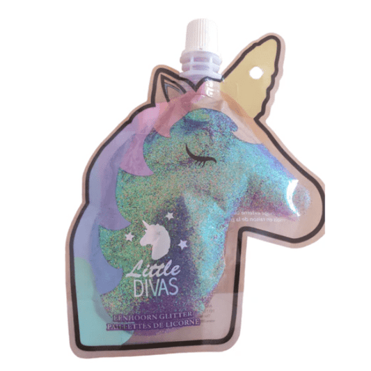 Little divas eenhoorn glitter paars - Medase