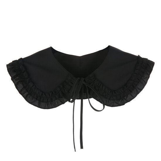 Los kraagje/Blouse kraagje basic small - Zwart - Medase