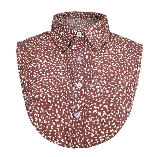 Los kraagje/Blouse kraagje leopard - Bruin - Medase
