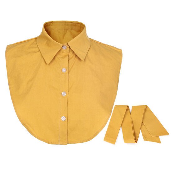 Los kraagje/Blouse kraagje - Mustard - Medase