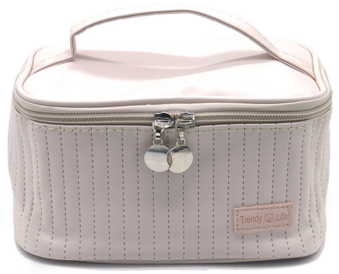 Make - up Tas met Handvat - Div kleuren - Toilettas met Vakjes 20x12x10cm - Medase