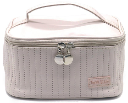 Make - up Tas met Handvat - Div kleuren - Toilettas met Vakjes 20x12x10cm - Medase