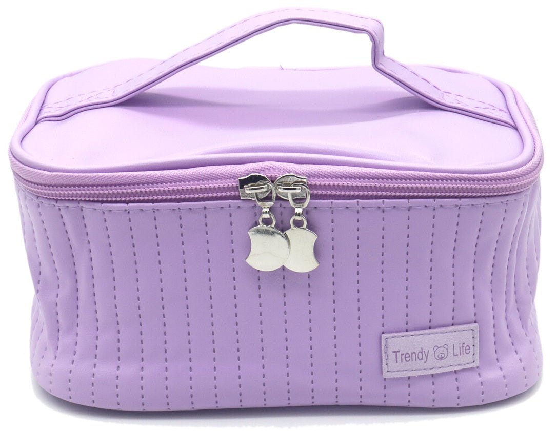 Make - up Tas met Handvat - Div kleuren - Toilettas met Vakjes 20x12x10cm - Medase