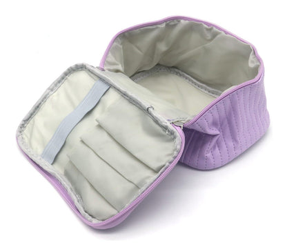 Make - up Tas met Handvat - Div kleuren - Toilettas met Vakjes 20x12x10cm - Medase