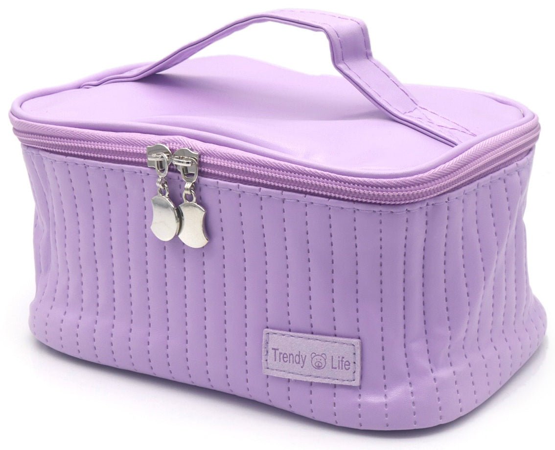 Make - up Tas met Handvat - Div kleuren - Toilettas met Vakjes 20x12x10cm - Medase